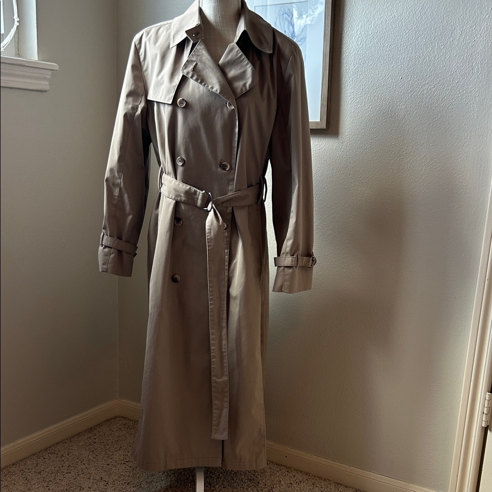 London Fog trenchcoat maxi length size 12 regular